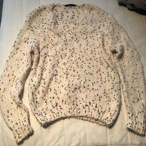 Doe & Rae Confetti Sweater Womens Small